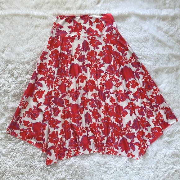 Magenta Floral Circle Skirt – Size 6 - Picture 1 of 4